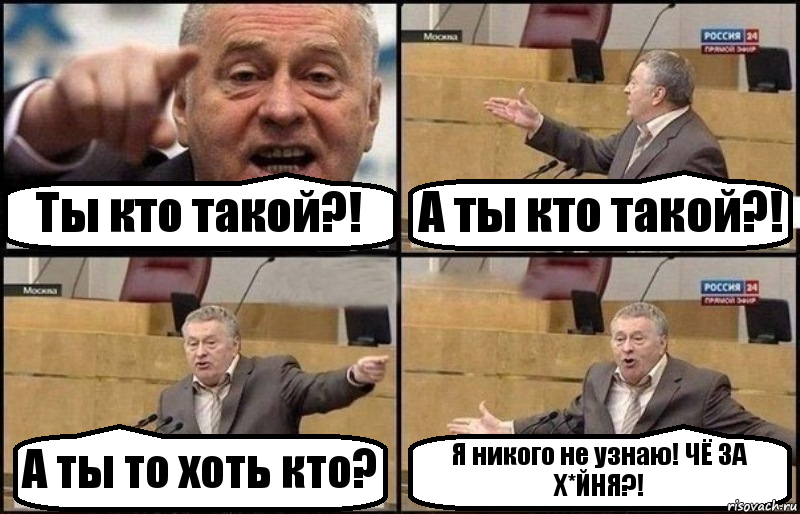 Ты кто такой?! А ты кто такой?! А ты то хоть кто? Я никого не узнаю! ЧЁ ЗА Х*ЙНЯ?!, Комикс Жириновский