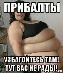 прибалты узбагойтесь там! тут вас не рады!