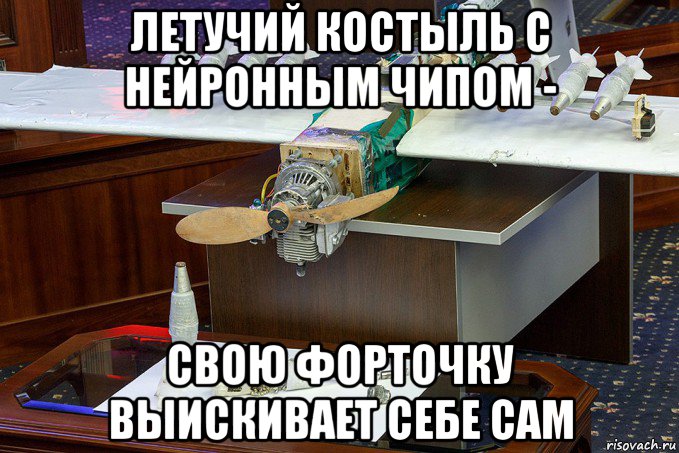 летучий костыль с нейронным чипом - свою форточку выискивает себе сам