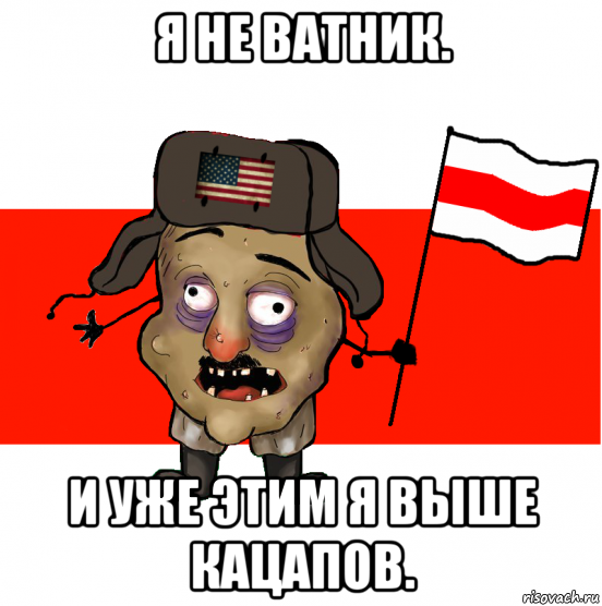 я не ватник. и уже этим я выше кацапов.
