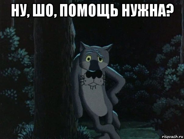 ну, шо, помощь нужна? 