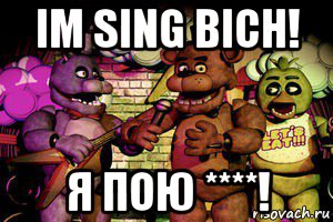 im sing bich! я пою ****!