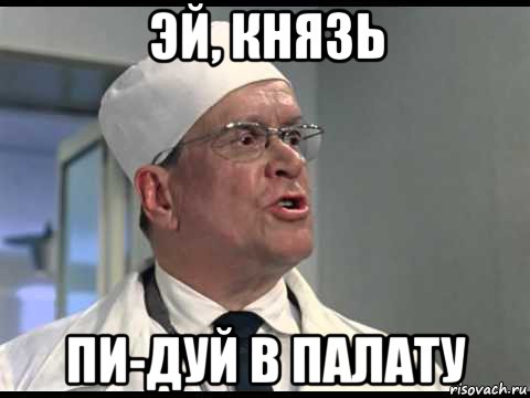 эй, князь пи-дуй в палату