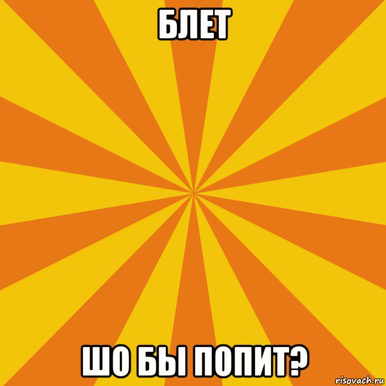 блет шо бы попит?