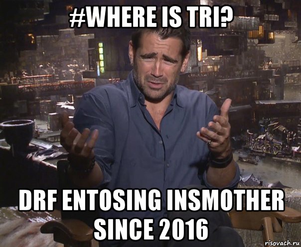 #where is tri? drf entosing insmother since 2016, Мем колин фаррелл удивлен