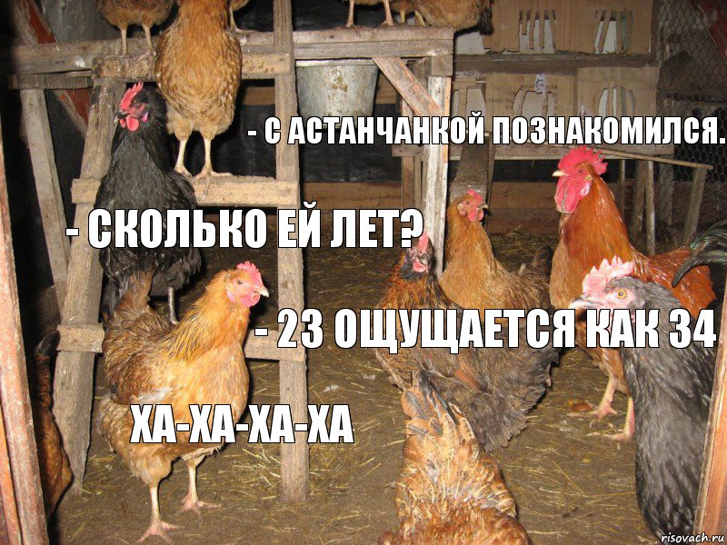  - С астанчанкой познакомился. - Сколько ей лет? - 23 Ощущается как 34 ха-ха-ха-ха 