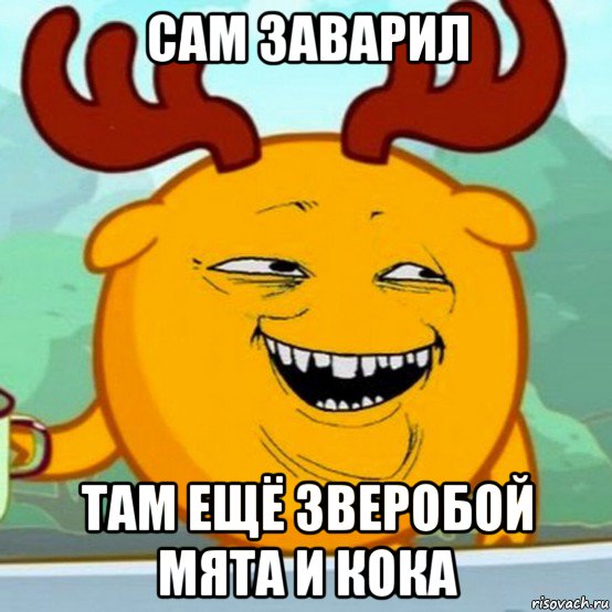 сам заварил там ещё зверобой мята и кока