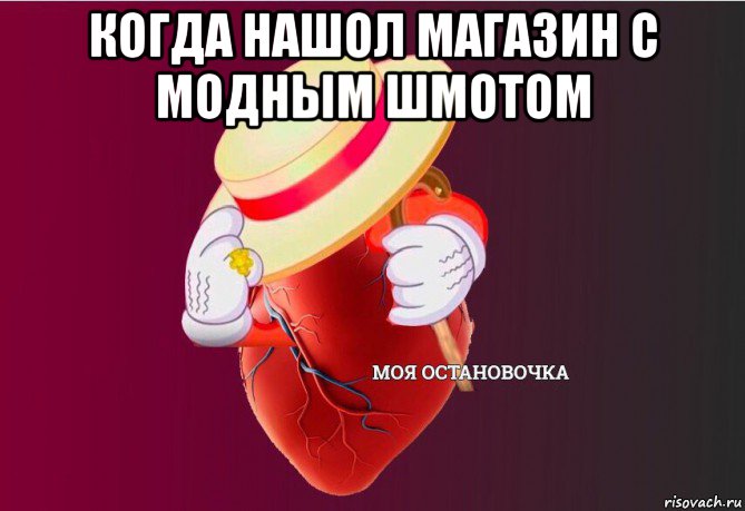 когда нашол магазин с модным шмотом , Мем   Моя остановочка