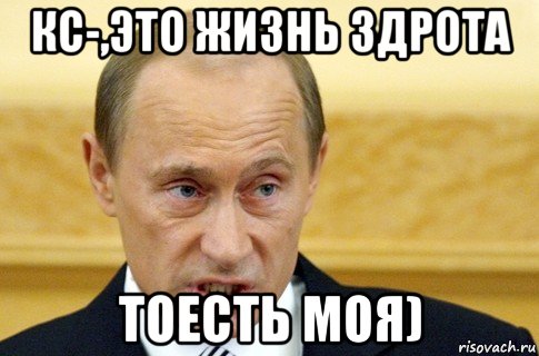 кс-,это жизнь здрота тоесть моя), Мем путин