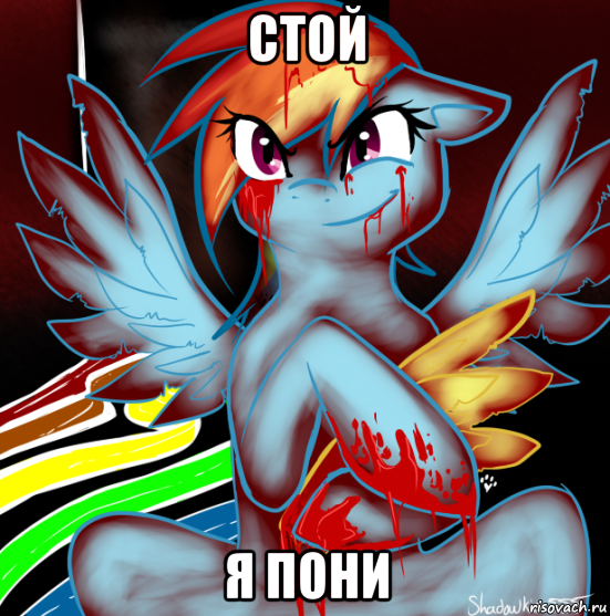 стой я пони, Мем RAINBOW FACTORY DASH