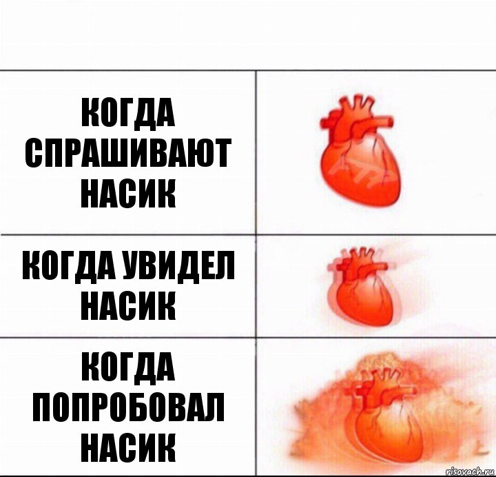 когда спрашивают насик когда увидел насик когда попробовал насик, Комикс  Расширяюшее сердце
