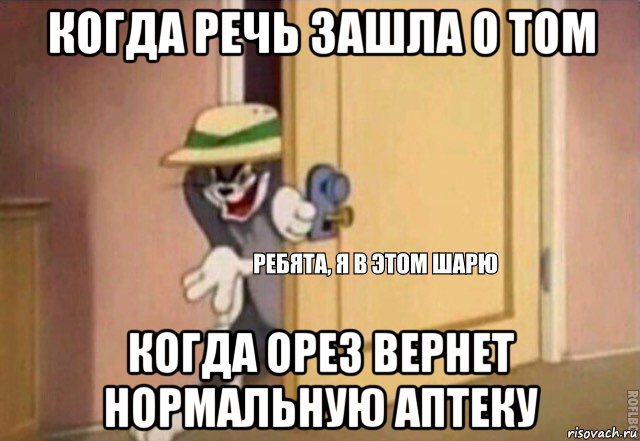 когда речь зашла о том когда орез вернет нормальную аптеку, Мем    Ребята я в этом шарю