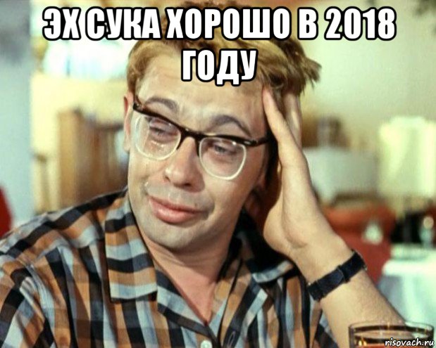 эх сука хорошо в 2018 году 