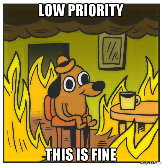 low priority this is fine