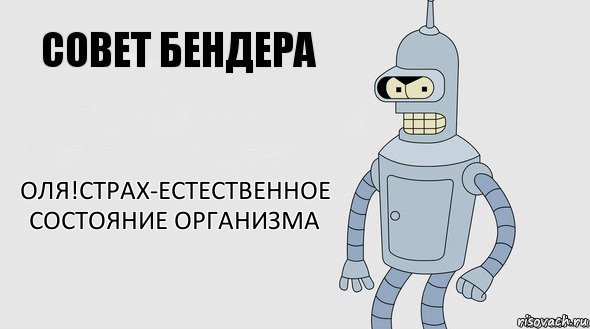 оля!страх-естественное состояние организма, Комикс Советы Бендера