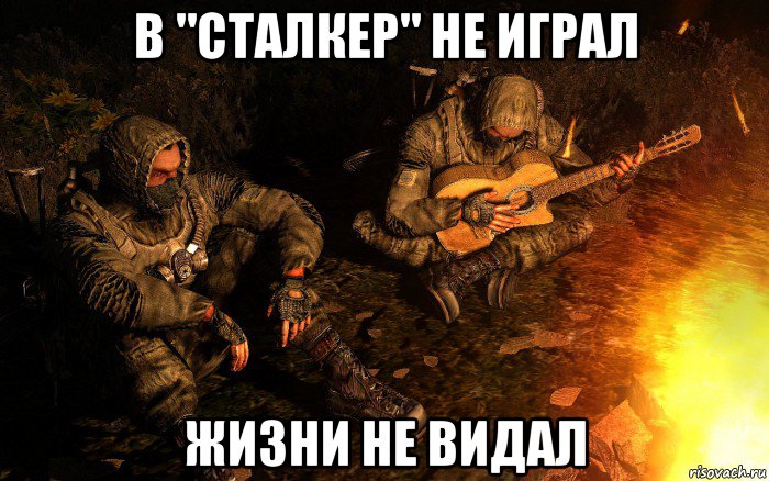 в "сталкер" не играл жизни не видал, Мем STALKER
