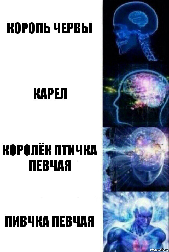 Король червы КарЕл Королёк птичка певчая Пивчка певчая, Комикс  Сверхразум