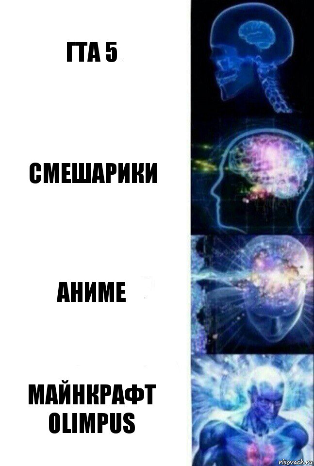 ГТА 5 Смешарики Аниме МАЙНКРАФТ OLIMPUS, Комикс  Сверхразум