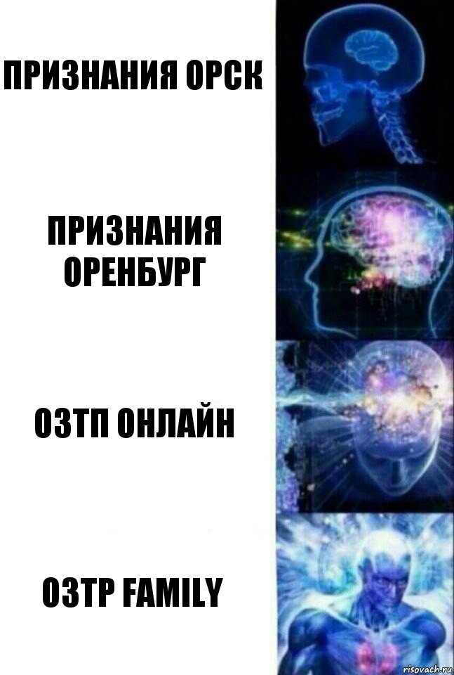 Признания Орск Признания Оренбург ОЗТП онлайн O3TP FAMILY, Комикс  Сверхразум