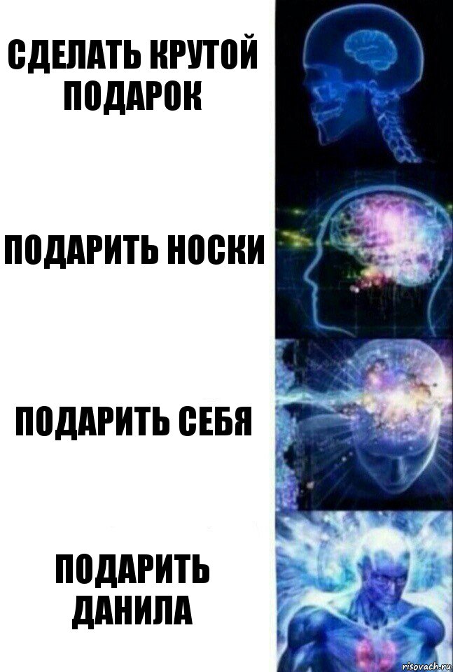 сделать крутой подарок подарить носки подарить себя подарить данила, Комикс  Сверхразум