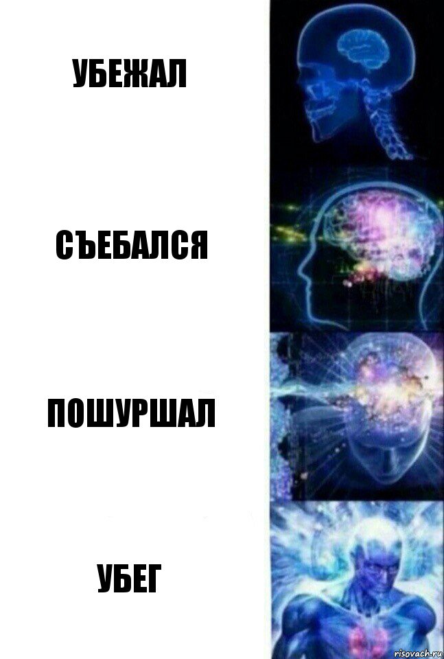 убежал съебался пошуршал убег, Комикс  Сверхразум