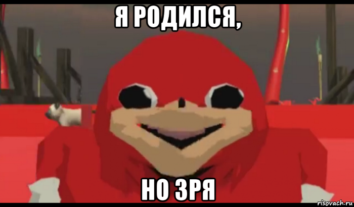 я родился, но зря, Мем Уганда