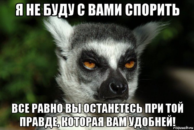 я не буду с вами спорить все равно вы останетесь при той правде, которая вам удобней!, Мем   Я збагоен