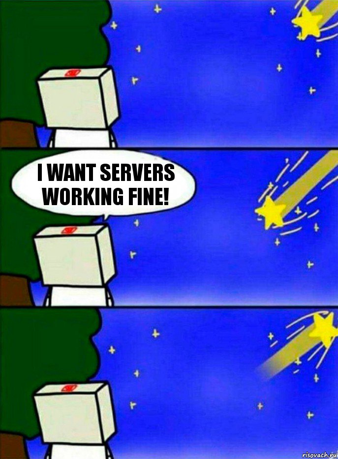 I want servers working fine!, Комикс   Загадал желание