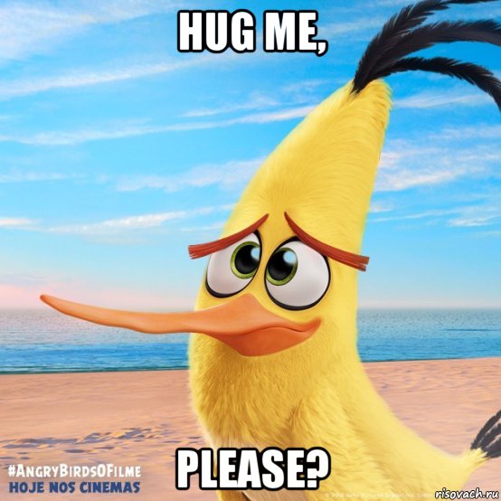hug me, please?