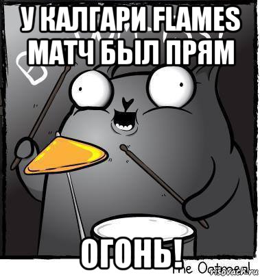 у калгари flames матч был прям огонь!