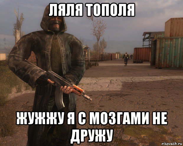 ляля тополя жужжу я с мозгами не дружу