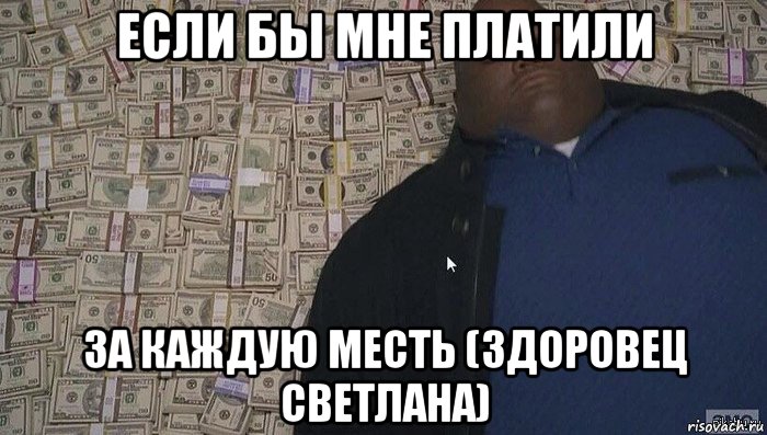 если бы мне платили за каждую месть (здоровец светлана)