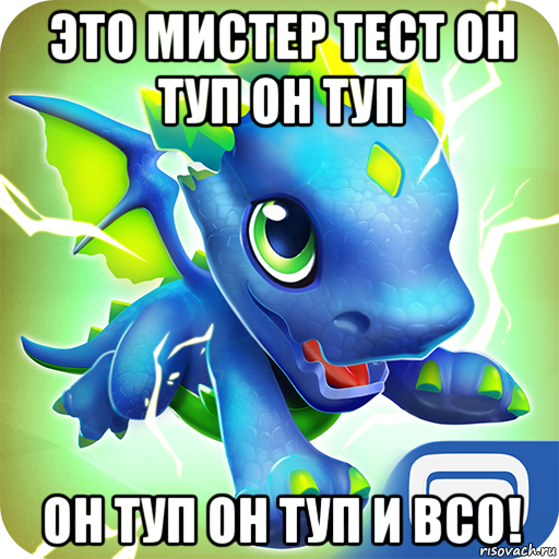 это мистер тест он туп он туп он туп он туп и всо!