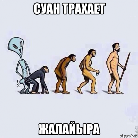 суан трахает жалайыра, Мем Эволюция