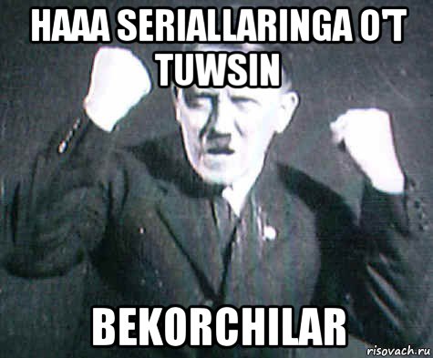 haaa seriallaringa o't tuwsin bekorchilar, Мем ГИТЛЕр