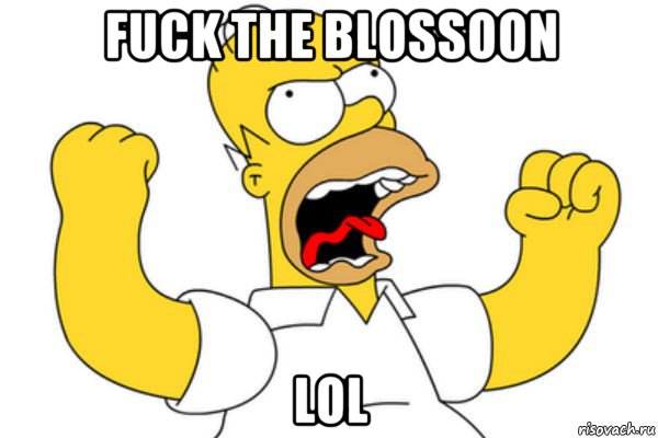 fuck the blossoon lol, Мем Разъяренный Гомер