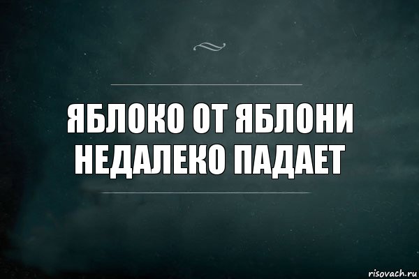 Яблоко от яблони недалеко падает, Комикс Игра Слов