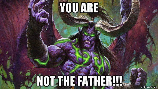 you are not the father!!!
