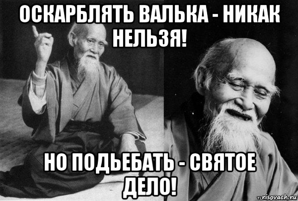 оскарблять валька - никак нельзя! но подьебать - святое дело!, Мем Конфуц