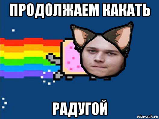 продолжаем какать радугой, Мем Нян Кэт в Реальной Жизни