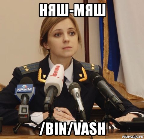 няш-мяш /bin/vash