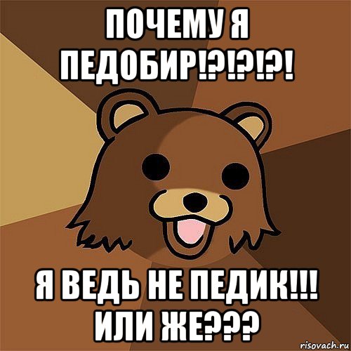 почему я педобир!?!?!?! я ведь не педик!!! или же???, Мем Педобир