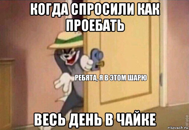 когда спросили как проебать весь день в чайке, Мем    Ребята я в этом шарю