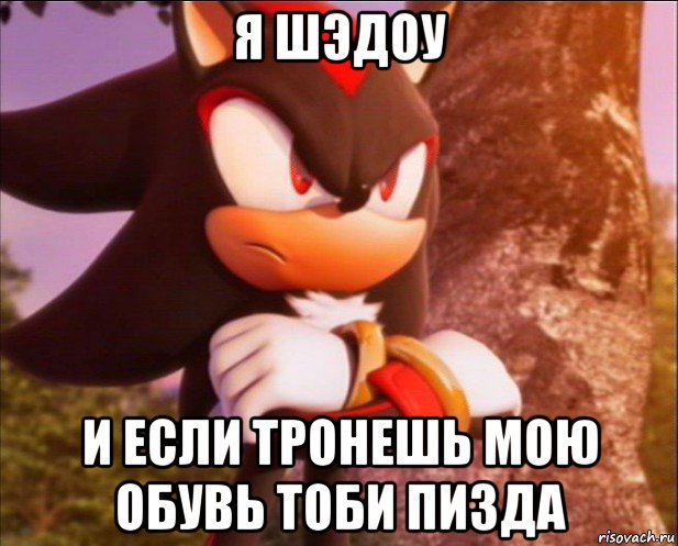 я шэдоу и если тронешь мою обувь тоби пизда