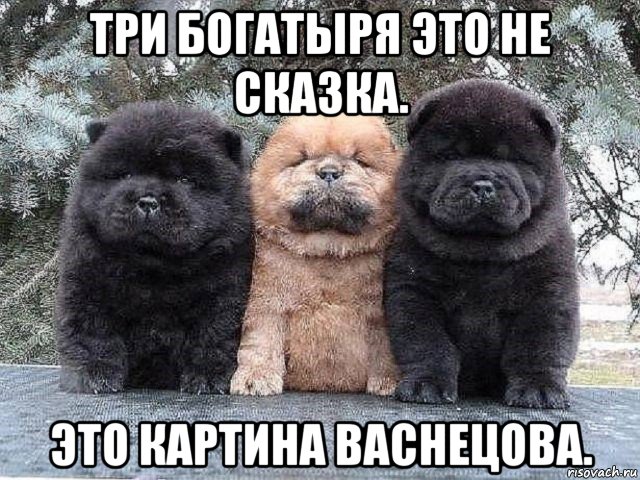 три богатыря это не сказка. это картина васнецова., Мем Суровые бутузы