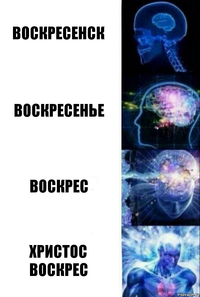 воскресенск воскресенье воскрес христос воскрес, Комикс  Сверхразум