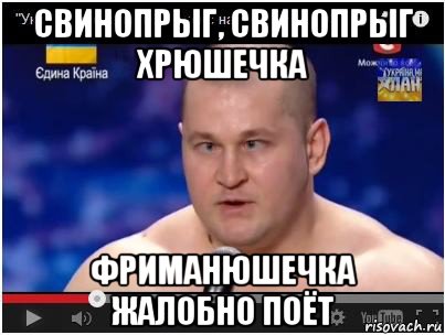свинопрыг, свинопрыг хрюшечка фриманюшечка жалобно поёт, Мем Свинопрыг шта щито 