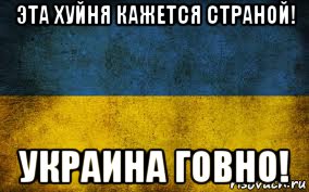 эта хуйня кажется страной! украина говно!