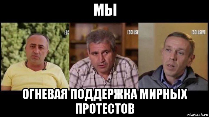 мы огневая поддержка мирных протестов