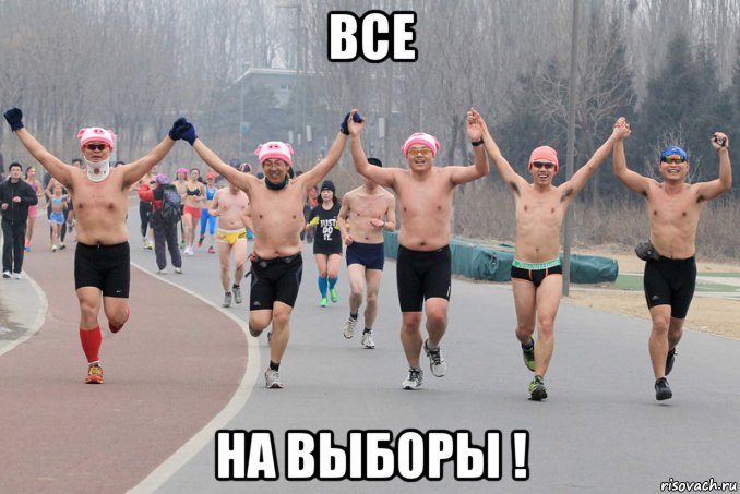 все на выборы !, Мем Веселые ребята
